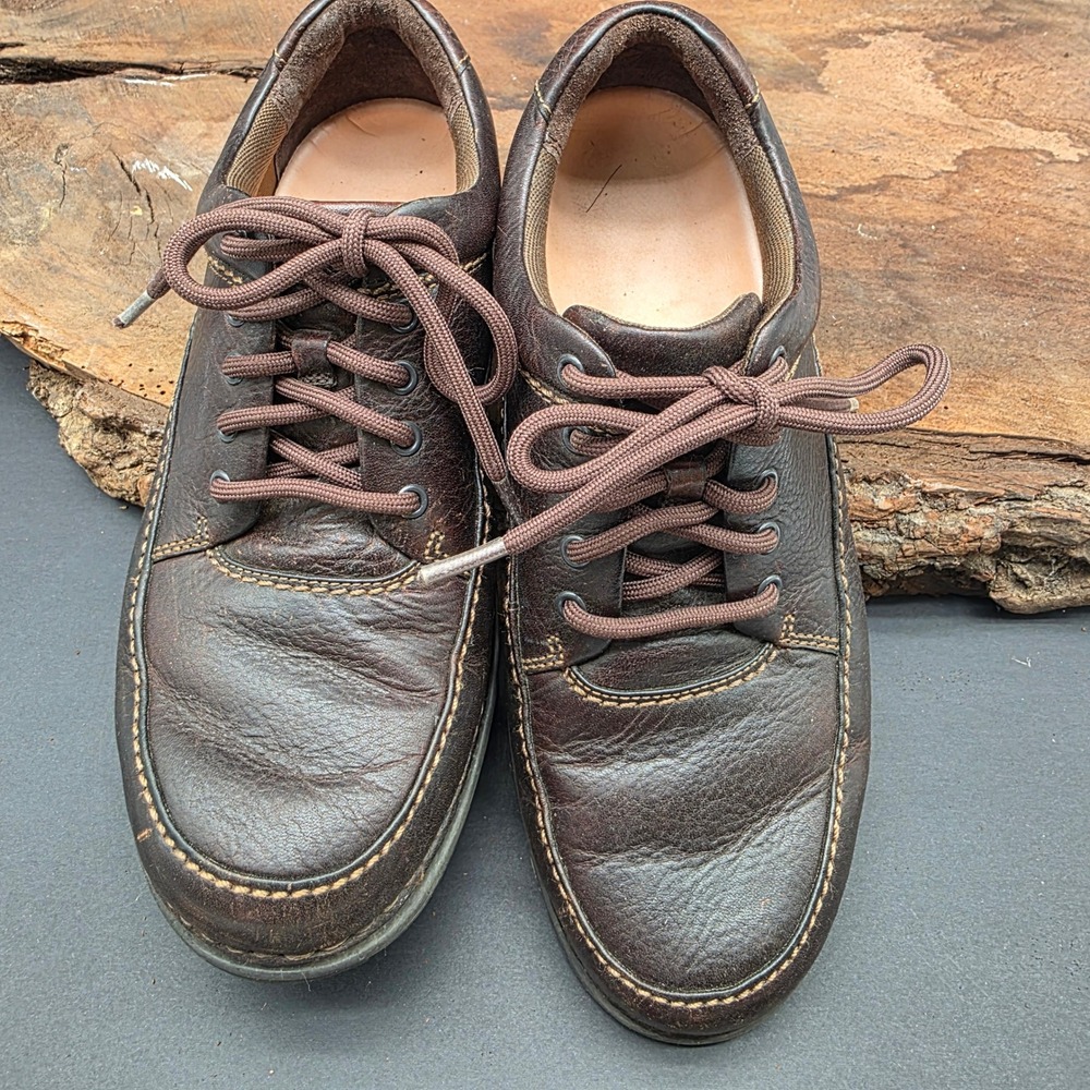 Smart Casual Rockport‎ Walking Shoe Sz 7.5 Mens Brown Leather DMX Oxford Work